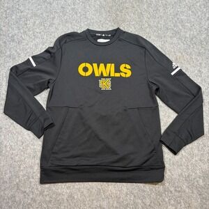 Adidas Atlantis Owls KSU Sweatshirt Size Medium Black Long Sleeves Tee Football